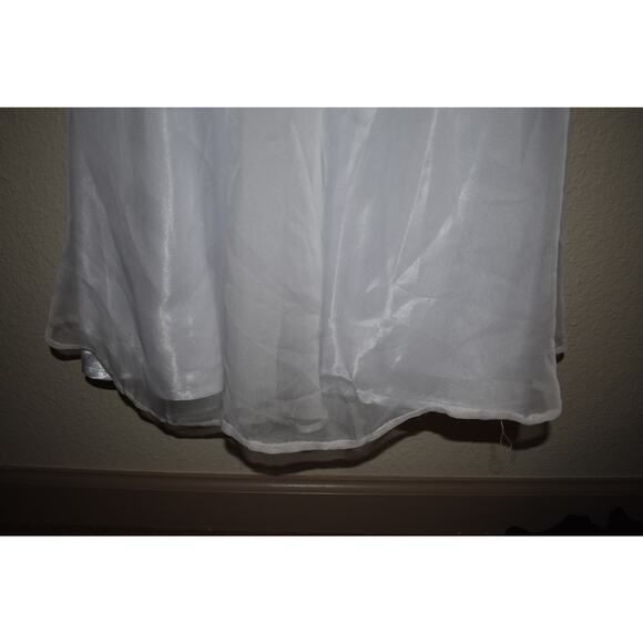 La Femme Embellished Strapless White Tulle Dress Size 00 - Picture 9 of 9